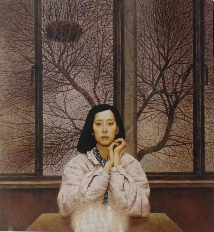 1979年第五届全国美展银奖作品《斗霸》 张洪祥,王笃正,赵玉琢  油画