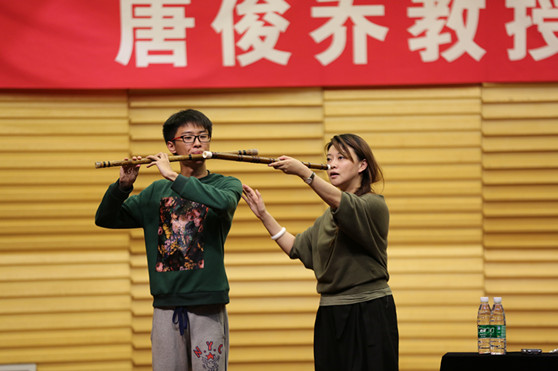 上海音乐学院唐俊乔教授来山艺举办学术讲座